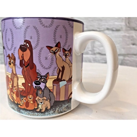 Disney Japan Lady And The Tramp Purple Coffee Mug - Picture 6 of 6